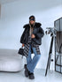 Short jacket "NORTH FL257" - BLACK